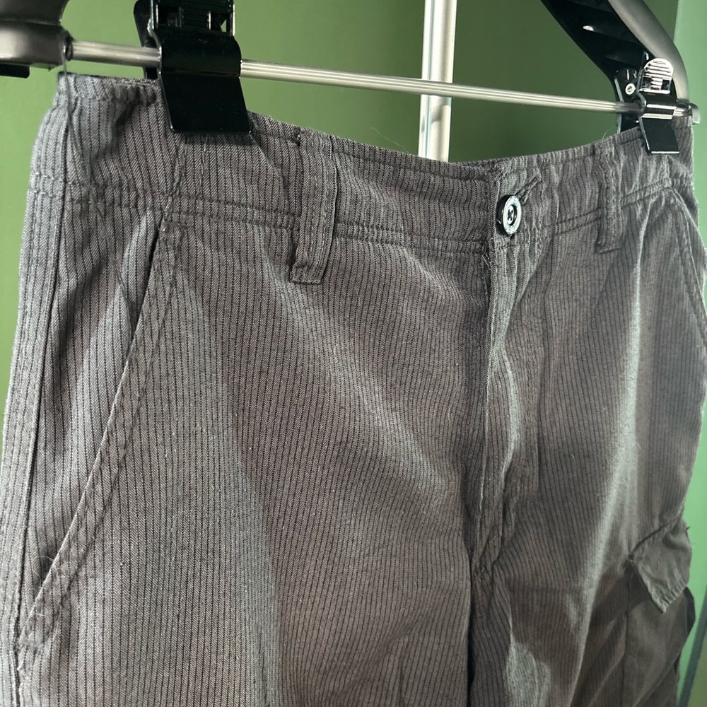 Men's Charcoal Flat Front Shorts